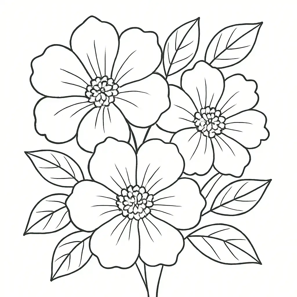 Omalovánky květiny