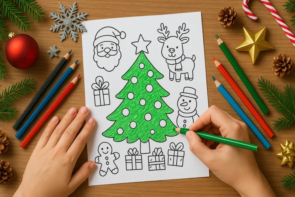 Vánoční vystřihovánka